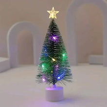 将图片加载到图库查看器，Mini Lighted Colorful Christmas Tree with LED Night Light Acrylic Artificial
