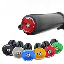 将图片加载到图库查看器，Mini Lightweight Lock Mountain Bicycle Grip Handlebar End Cap Handle Bar Grips End Plugs Mountain Bike Road Bicycle One Pair Bike Handlebar End Plugs Aluminum Alloy Expansion Handlebar Grips Cap

