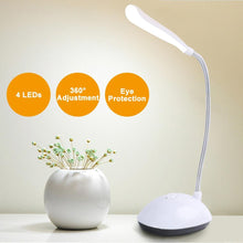 Load image into Gallery viewer, Mini Portable LED Table Light Foldable Student Book Reading Study Desk Lamp Eye Protection Battery Bedroom Office Bright Light Decorative Table Lamp Cute Study Lamps for Bedroom Décor
