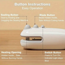 将图片加载到图库查看器，Mini Portable Sealer with Magnetic Suction
