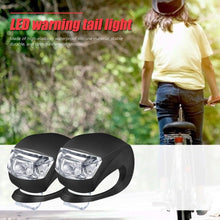 将图片加载到图库查看器，Mini Silicone Bicycle Front Rear Light Set 3 Modes Waterproof Mountain Road Bike Cycling Headlight Tail Warning Lamp Front And Rear Silicone LED Bike Headlight And Taillight Waterproof And Safety Road Mountain Bike Lights
