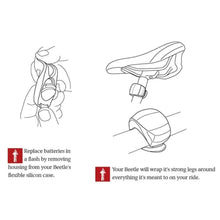 将图片加载到图库查看器，Mini Silicone Bicycle Front Rear Light Set 3 Modes Waterproof Mountain Road Bike Cycling Headlight Tail Warning Lamp Front And Rear Silicone LED Bike Headlight And Taillight Waterproof And Safety Road Mountain Bike Lights
