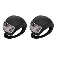 将图片加载到图库查看器，Mini Silicone Bicycle Front Rear Light Set 3 Modes Waterproof Mountain Road Bike Cycling Headlight Tail Warning Lamp Front And Rear Silicone LED Bike Headlight And Taillight Waterproof And Safety Road Mountain Bike Lights
