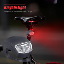 将图片加载到图库查看器，Mini Silicone Bicycle Front Rear Light Set 3 Modes Waterproof Mountain Road Bike Cycling Headlight Tail Warning Lamp Front And Rear Silicone LED Bike Headlight And Taillight Waterproof And Safety Road Mountain Bike Lights
