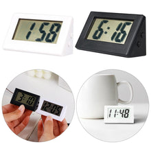 Load image into Gallery viewer, Mini Small Car Desk Digital Clock Watch Car Dashboard Digital Clock Vehicle Adhesive Clock with Jumbo LCD Time &amp; Day Display Mini Automotive Stick On Watch for Car T Gauges Mini Digital LCD Screen Travel Electronic Clock For Home Office Desktop Clocks
