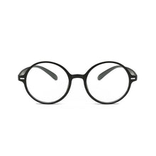 Load image into Gallery viewer, Mini Small Comfortable Round Reading Glasses Female Male Black Red Bendable Retro Ultra Light Hyperopia Frame +1.0 to +4.0
