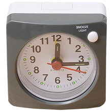Load image into Gallery viewer, Mini Square Bedside Silent Sweep Alarm Clock Mini Square Bedside Silent Sweep Alarm Clock Student Silent Snooze Alarm Clock Student Silent Snooze Alarm Clock Non Ticking Noise With LED Snooze Light Decor
