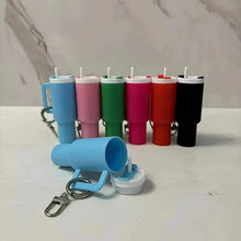 将图片加载到图库查看器，Mini Water Bottle Keychain - Street Style, Plastic Material

