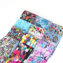 Load image into Gallery viewer, Mix Nail Art Transfer Foil Sticker Angles Decoration Nail Art Decals Design For Nails Wraps Follie Nail Foil Transfer Sticker Kit, Nail Art Decals Nail Foil Glass Paper Nail Decals Nail Wraps for Nail Art Decorations Supplies
