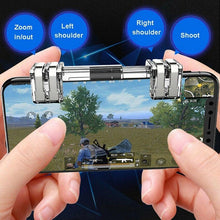 Load image into Gallery viewer, Mobile Trigger Gamepad Controller Sensitive Touch Fire Button Shooter Grip Trigger Aim Key Joystick for IOS Android
