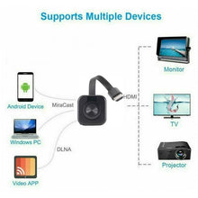 Load image into Gallery viewer, Mobile WiFi HD Projector Wifi HD Compatible Projector Wireless Mirroring Screen Display Adapter HD 1080P HDMI For TV Phone Laptop
