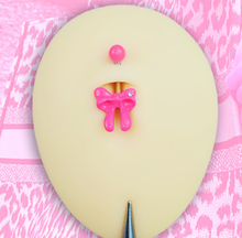 将图片加载到图库查看器，Sydney Belle Girlfriend Collection Pretty Pink Bow Belly Ring
