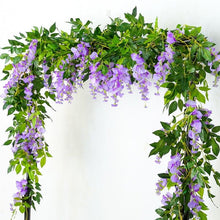 Load image into Gallery viewer, Modern Artificial Green Eucalyptus Leaves Garland Wisteria Rattan Fake Decor Silk Leaf Vines For Wedding Birthday Party Decor
