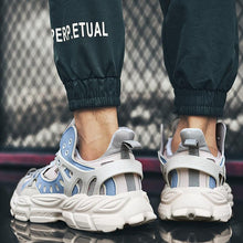 将图片加载到图库查看器，Modern Blue Men's Running Shoes Comfortable Breathable Unisex Sports Shoes Rubber Hard-Wearing Sneakers Casual Sport Shoes Casual Sports Tennis Sneakers
