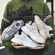 将图片加载到图库查看器，Modern Blue Men's Running Shoes Comfortable Breathable Unisex Sports Shoes Rubber Hard-Wearing Sneakers Casual Sport Shoes Casual Sports Tennis Sneakers
