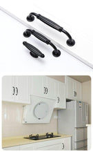 Load image into Gallery viewer, Modern Cabinet Handles Solid Aluminum Alloy Door Knobs And Handles Kitchen Cupboard Pulls Drawer Knobs Furniture Handle Hardware Black Cabinet Cupboard Drawer Door Handle Drawer Dresser Pulls for Furniture Kitchen Cabinet Cupboard Hardware
