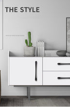 Load image into Gallery viewer, Modern Cabinet Handles Solid Aluminum Alloy Door Knobs And Handles Kitchen Cupboard Pulls Drawer Knobs Furniture Handle Hardware Black Cabinet Cupboard Drawer Door Handle Drawer Dresser Pulls for Furniture Kitchen Cabinet Cupboard Hardware
