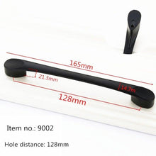 Load image into Gallery viewer, Modern Cabinet Handles Solid Aluminum Alloy Door Knobs And Handles Kitchen Cupboard Pulls Drawer Knobs Furniture Handle Hardware Black Cabinet Cupboard Drawer Door Handle Drawer Dresser Pulls for Furniture Kitchen Cabinet Cupboard Hardware
