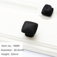 Load image into Gallery viewer, Modern Cabinet Handles Solid Aluminum Alloy Door Knobs And Handles Kitchen Cupboard Pulls Drawer Knobs Furniture Handle Hardware Black Cabinet Cupboard Drawer Door Handle Drawer Dresser Pulls for Furniture Kitchen Cabinet Cupboard Hardware
