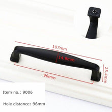 Load image into Gallery viewer, Modern Cabinet Handles Solid Aluminum Alloy Door Knobs And Handles Kitchen Cupboard Pulls Drawer Knobs Furniture Handle Hardware Black Cabinet Cupboard Drawer Door Handle Drawer Dresser Pulls for Furniture Kitchen Cabinet Cupboard Hardware
