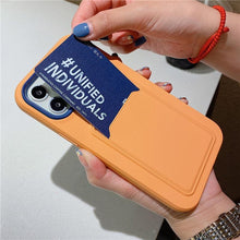 Load image into Gallery viewer, Modern Card Candy Color Phone Case For iPhone 12 11 13 Pro Max 12 13 Pro 11 Shockproof Bumper Soft Back Cover Colorful Silicone Phone Cover
