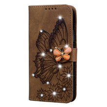 Load image into Gallery viewer, Modern Glitter Leather Flip Wallet Phone Case For iPhone 14 13 12 Pro Max 11 Shiny Green Butterfly Cover Glitter Flip Case Mobile Phone Case PU Leather Magnetic Case

