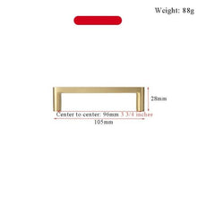 将图片加载到图库查看器，Modern Gold Knob Pure Copper Kitchen Cabinet Handles Cupboard Door Pulls Drawer Knobs Brass Furniture Handle Hardware Drawer Pulls Cupboard Knob For Kitchen Furniture Hardware
