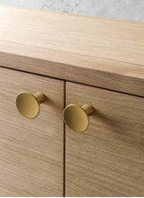 将图片加载到图库查看器，Modern Gold Knob Pure Copper Kitchen Cabinet Handles Cupboard Door Pulls Drawer Knobs Brass Furniture Handle Hardware Drawer Pulls Cupboard Knob For Kitchen Furniture Hardware
