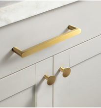 将图片加载到图库查看器，Modern Gold Knob Pure Copper Kitchen Cabinet Handles Cupboard Door Pulls Drawer Knobs Brass Furniture Handle Hardware Drawer Pulls Cupboard Knob For Kitchen Furniture Hardware
