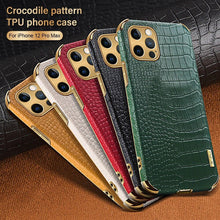 将图片加载到图库查看器，Modern Green Leather Case for iPhone 14 Pro Max Mini 13 11 Pro Max X XR XS Max 13 Mini Cases Luxury PU Leather Covers Luxury Cover Gold Edge  for Women Girls Slim Leather Elegant Iphone Protective Cover
