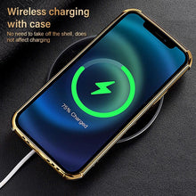将图片加载到图库查看器，Modern Green Leather Case for iPhone 14 Pro Max Mini 13 11 Pro Max X XR XS Max 13 Mini Cases Luxury PU Leather Covers Luxury Cover Gold Edge  for Women Girls Slim Leather Elegant Iphone Protective Cover
