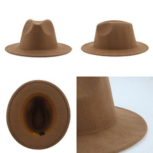 Load image into Gallery viewer, Modern Hats For Women Fedoras Winter Women Hats Simple Classic Hat Wedding Lady Retro Wide Brim Floppy Hat Men Fedora Hat Fashionable Classic Wide Brim Hat For Summer Dress Hats
