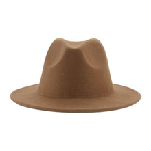 Load image into Gallery viewer, Modern Hats For Women Fedoras Winter Women Hats Simple Classic Hat Wedding Lady Retro Wide Brim Floppy Hat Men Fedora Hat Fashionable Classic Wide Brim Hat For Summer Dress Hats

