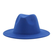 Load image into Gallery viewer, Modern Hats For Women Fedoras Winter Women Hats Simple Classic Hat Wedding Lady Retro Wide Brim Floppy Hat Men Fedora Hat Fashionable Classic Wide Brim Hat For Summer Dress Hats
