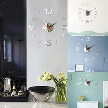 Load image into Gallery viewer, Modern Large 400mm 3D Mirror Surface Wall Clock 3D Wall Sticker Frameless Wall Clock 3D Wall Clock with Mirror Number Stickers for Home Office Decorations Home Office Room Wall Decor Home Decor Wall Clocks
