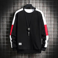 Load image into Gallery viewer, Modern Long Sleeve Sweatshirts Men New Fashion Color Casual Mens Casual O-Neck Patchwork Sweatshirt For Young Men Men Sweatshirt Streetwear Loose Solid Patchwork Pullover Sweatshirt
