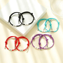 Load image into Gallery viewer, Modern Matching Sun Moon Charm Paired Bracelets Adjustable Magnet Bracelet For Couples Red Rope Bracelets Couple Attraction Friendship Bracelet For Boyfriend Girlfriend
