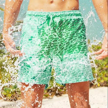 Load image into Gallery viewer, Modern Men's Summer Discoloration Swimming Trunks Magical Change Color Beach Surf Shorts Quick Dry Bathing Short Swim Pants
