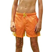Load image into Gallery viewer, Modern Men's Summer Discoloration Swimming Trunks Magical Change Color Beach Surf Shorts Quick Dry Bathing Short Swim Pants
