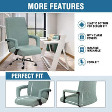 Load image into Gallery viewer, Modern Office Chair Covers Stretch Washable Computer Chair Slipcovers for Universal Rotating Chair  Spandex Anti dirty Computer Chair Cover Elastic Polyester Office Chair Cover Easy Washable Removable With Armrest Cover
