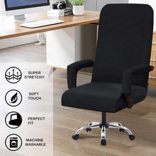 Load image into Gallery viewer, Modern Office Chair Covers Stretch Washable Computer Chair Slipcovers for Universal Rotating Chair  Spandex Anti dirty Computer Chair Cover Elastic Polyester Office Chair Cover Easy Washable Removable With Armrest Cover
