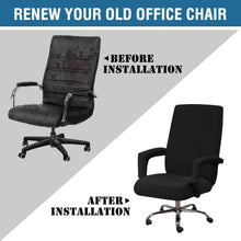 Load image into Gallery viewer, Modern Office Chair Covers Stretch Washable Computer Chair Slipcovers for Universal Rotating Chair  Spandex Anti dirty Computer Chair Cover Elastic Polyester Office Chair Cover Easy Washable Removable With Armrest Cover
