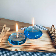 Load image into Gallery viewer, Modern Oil Glass Lamp Small Winter Garden Home Decor Fantastic Birthday Party Inspiration Firefly Refillable Liquid Bliss Round Glass Oil Candle
