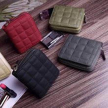 Load image into Gallery viewer, Modern PU Leather Card Holder Wallet Women Fashion Small Zipper Wallet Retro Mini Bags For Women
