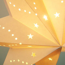 Load image into Gallery viewer, Modern Retro Led Table Lamp Desk Light Paper Star Wood Lamp Nordic Design Minimalist Bedside Living Room Bedroom Decor  Cute Study Lamps for Bedroom Décor
