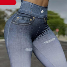 将图片加载到图库查看器，Modern Ripped Jeans Women Pants Push Up Running Sports Leggings Elegant Pants Ripped Stretch Fitted Lifting Pants Slim Pants Female Comfortable Casual Trousers For Fitness
