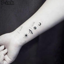 Load image into Gallery viewer, Modern Small Tattoo Sun Moon Heart Waterproof Temporary Tattoos High Quality Design For Womens
