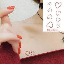Load image into Gallery viewer, Modern Small Tattoo Sun Moon Heart Waterproof Temporary Tattoos High Quality Design For Womens
