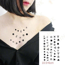 Load image into Gallery viewer, Modern Small Tattoo Sun Moon Heart Waterproof Temporary Tattoos High Quality Design For Womens

