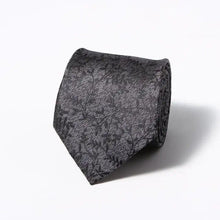 Load image into Gallery viewer, Modern Style Black Brown Wedding Neck Ties For Men Stylish Stripe Design Wedding And Casual Suit Neckties For Men
